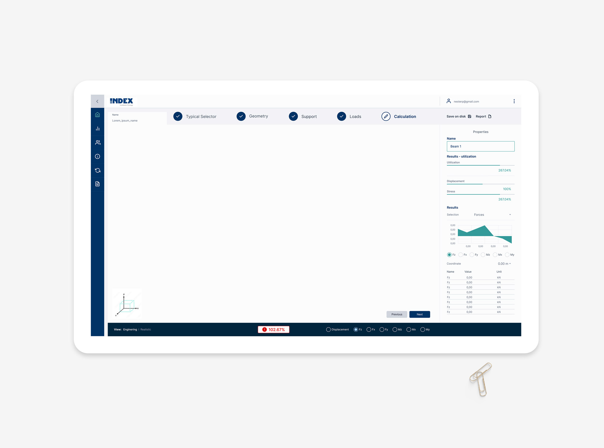 Projekty UI dla Index, Belgia